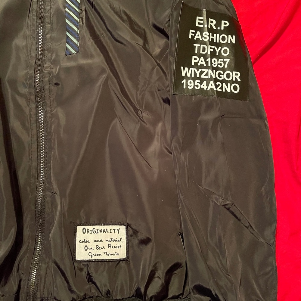 Flight jacket size medium black new no tags